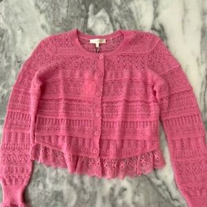 LoveShackFancy Norden Cardigan Petunia